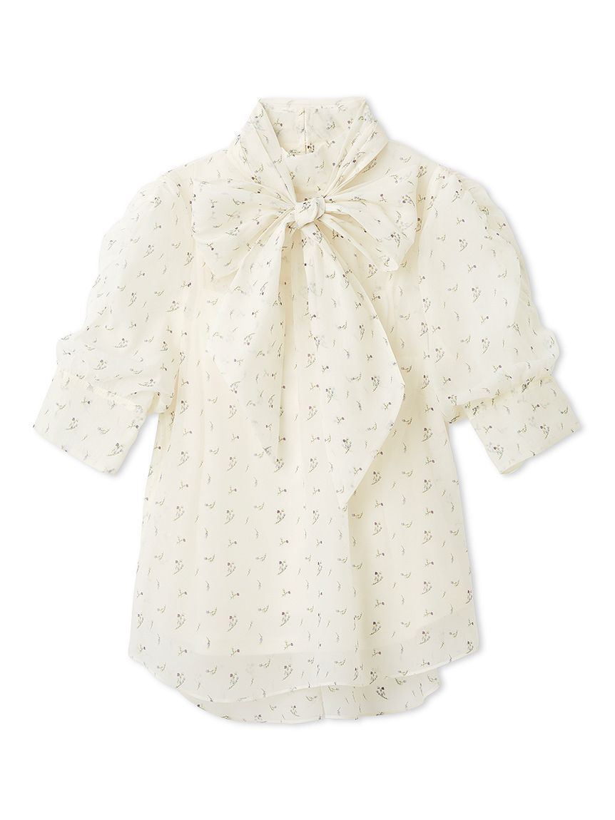 LILY BROWN「オーガンザボウタイブラウス」|シャツ・ブラウス|