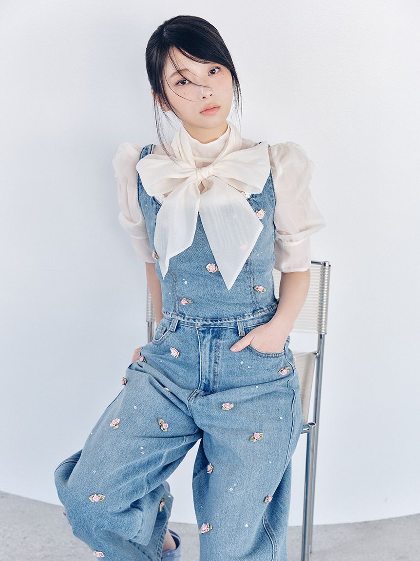 LILY BROWN「オーガンザボウタイブラウス」|シャツ・ブラウス|