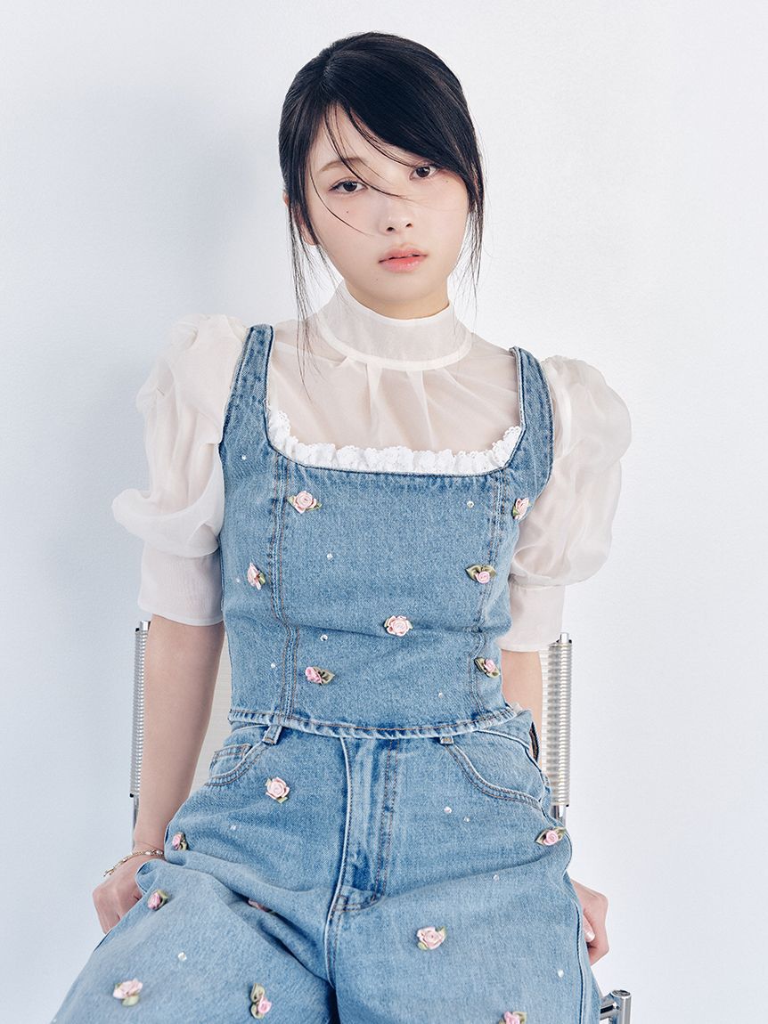 LILY BROWN「オーガンザボウタイブラウス」|シャツ・ブラウス|