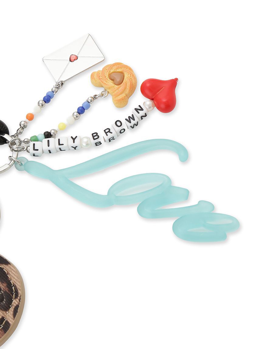 LILY BROWN「ハートモチーフキーチャーム<キーリング付き>」|キーケース|