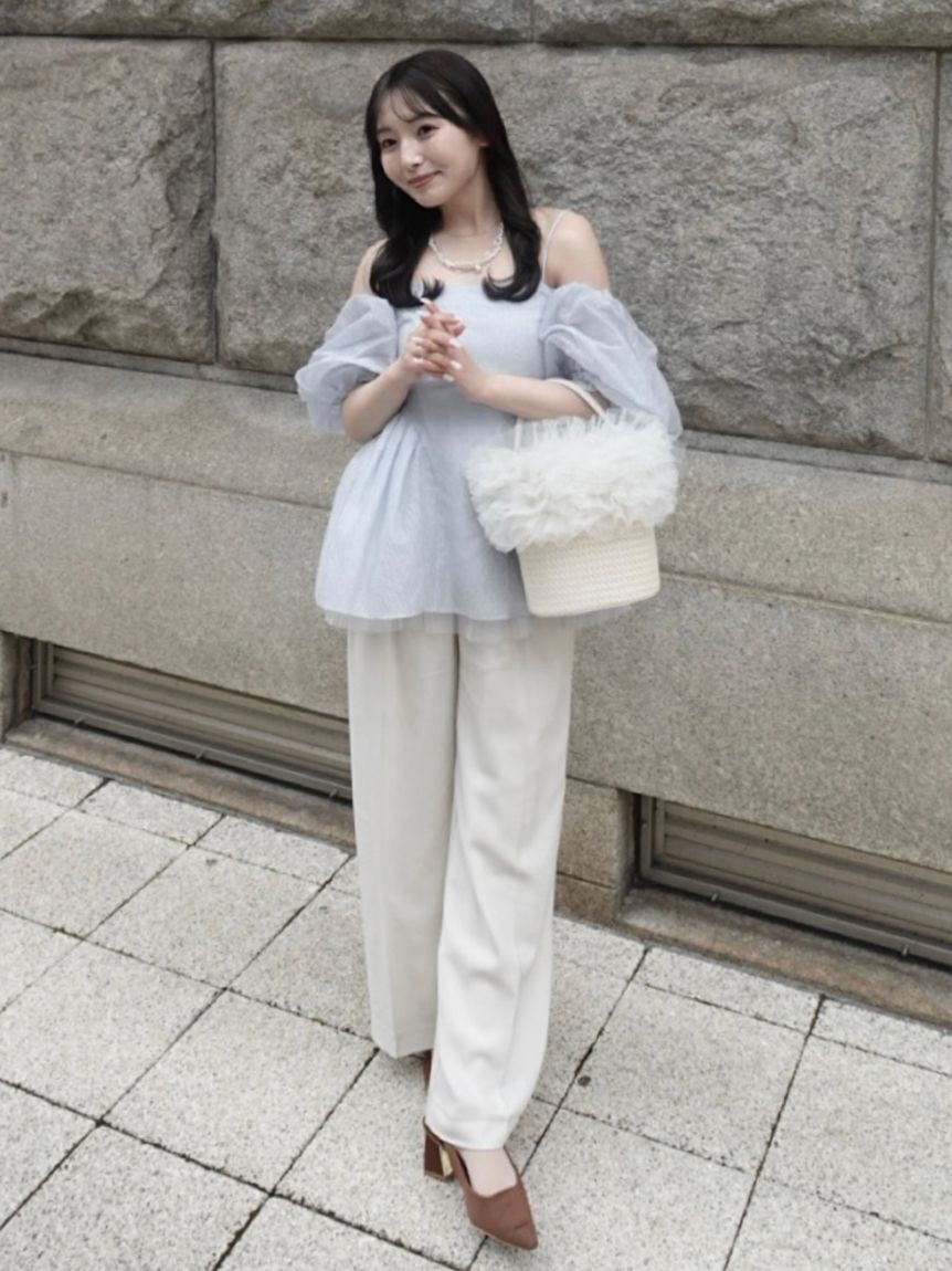 LILY BROWN「3wayペプラムジャガードブラウス」|シャツ・ブラウス|