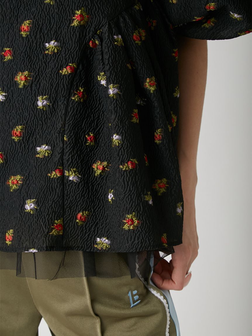 LILY BROWN「3wayペプラムジャガードブラウス」|シャツ・ブラウス|