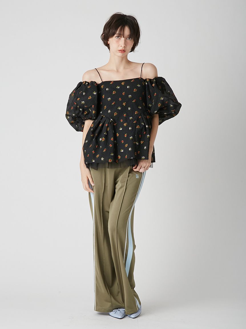 LILY BROWN「3wayペプラムジャガードブラウス」|シャツ・ブラウス|