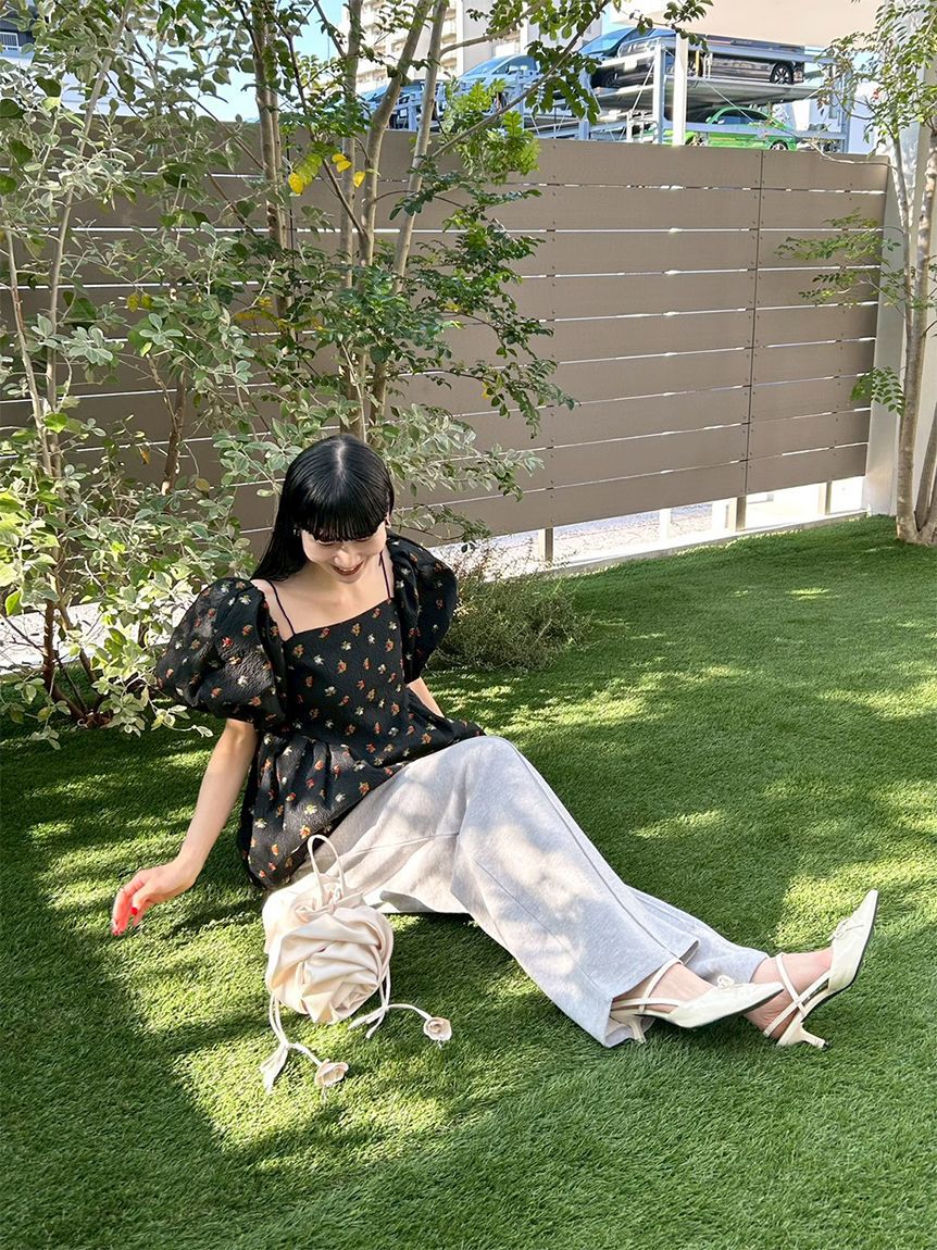 LILY BROWN「3wayペプラムジャガードブラウス」|シャツ・ブラウス|