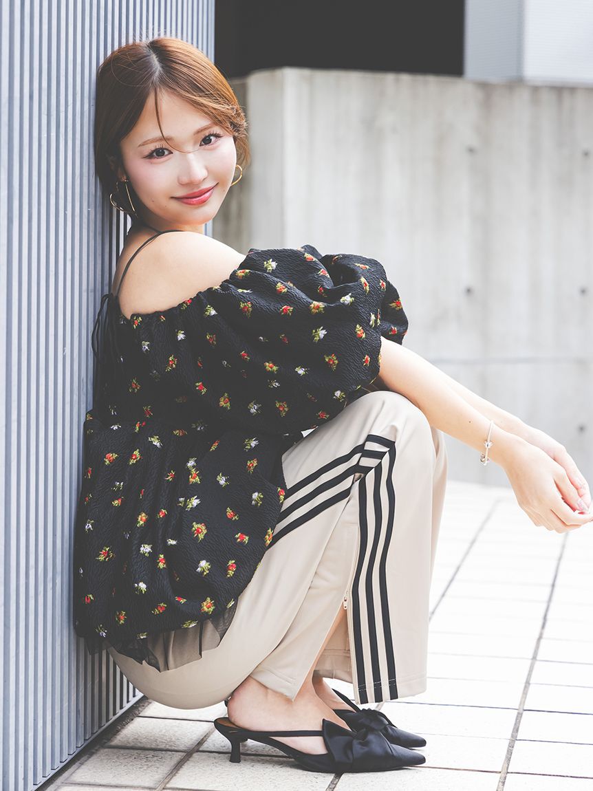 LILY BROWN「3wayペプラムジャガードブラウス」|シャツ・ブラウス|