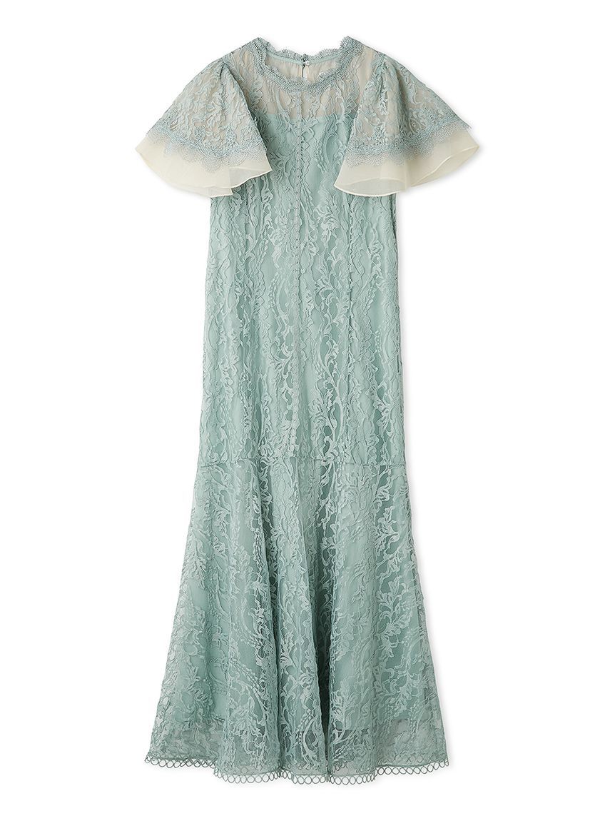 CELFORD「フレアスリーブレースマーメイドドレス」|ドレス|MNT