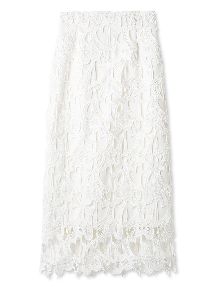 CELFORD「【WEB限定サイズ】ハートレースタイトスカート」|スカート|