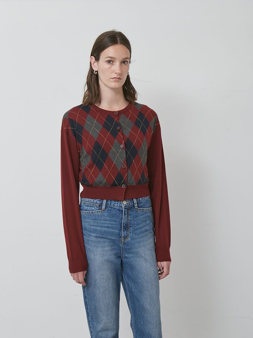 styling/「アーガイルニットカーディガン」|カーディガン|