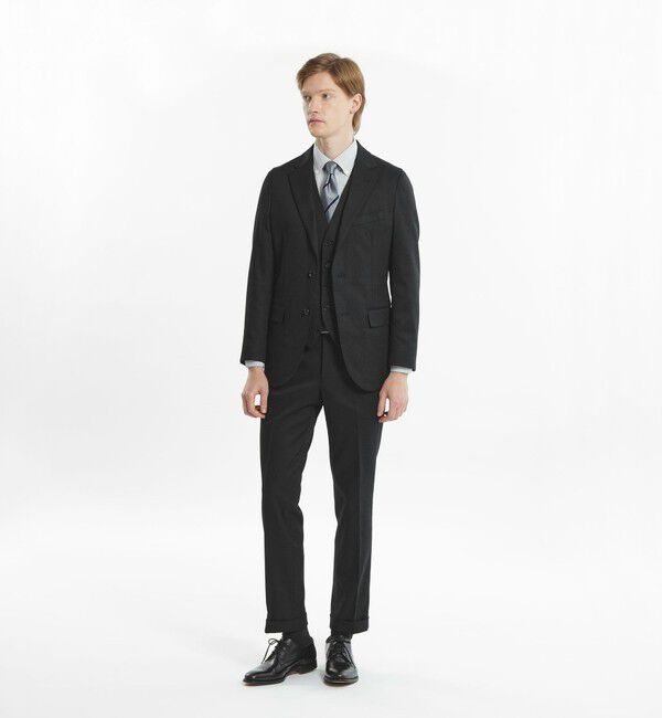 MACKINTOSH PHILOSOPHY「【24年秋冬モデル】トロッター ジャケット#000（ナンバーゼロ）バーズアイストレッチ　リサイクル」|テーラードジャケット|