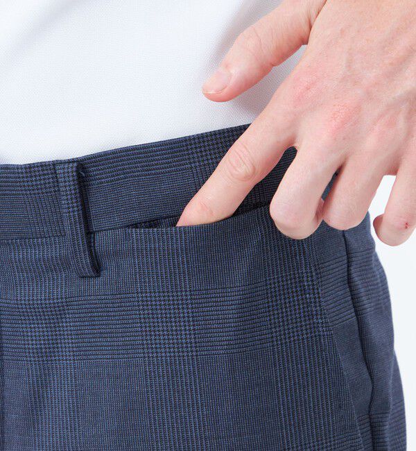 MACKINTOSH PHILOSOPHY「トロッター トラウザーズ#108 ウール混グレンチェック」|スラックス|