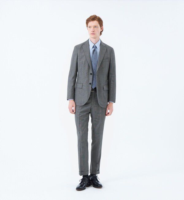MACKINTOSH PHILOSOPHY「トロッター トラウザーズ#108 ウール混グレンチェック」|スラックス|