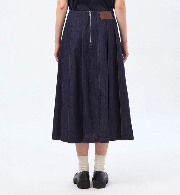 MACKINTOSH PHILOSOPHY「【LEE4月号/蛯原友里さん着用】コットンデニムプリーツスカート」|スカート|