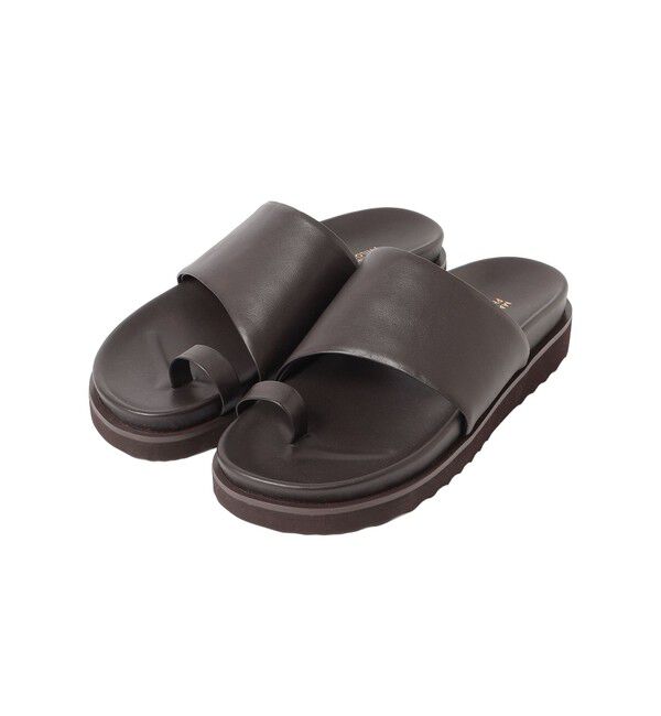 MACKINTOSH PHILOSOPHY「【予約販売】シープレザーサンダル」|サンダル|ブラウン