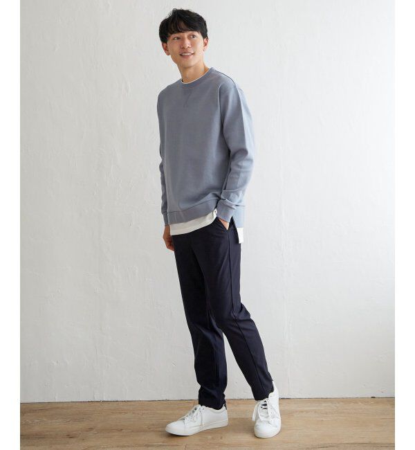 ikka「【抗菌防臭】GOKU楽ダンボールフェイクプルオーバー」|パーカー|