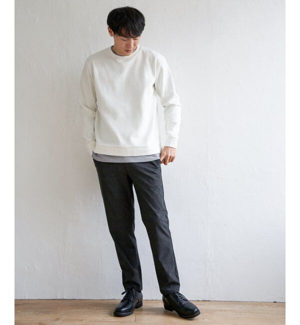 ikka「【抗菌防臭】GOKU楽ダンボールフェイクプルオーバー」|パーカー|