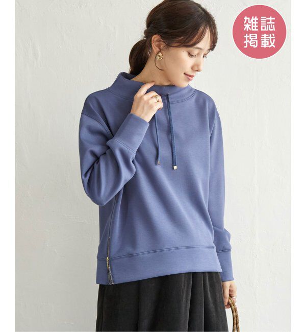 ikka「GOKU楽鹿の子ダンボールプルオーバー」|パーカー|ブルー