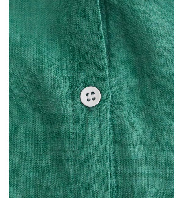 Lbc with Life「リネンコットンバンドカラーシャツ」|シャツ・ブラウス|