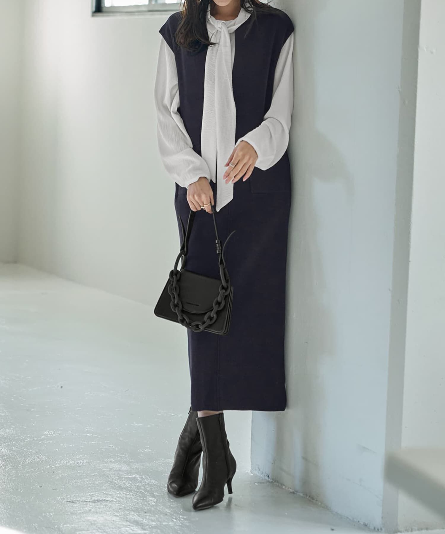 STYLE DELI「３シーズンコットン混紡◆ポケットジャンパースカート」|ジャンパースカート|