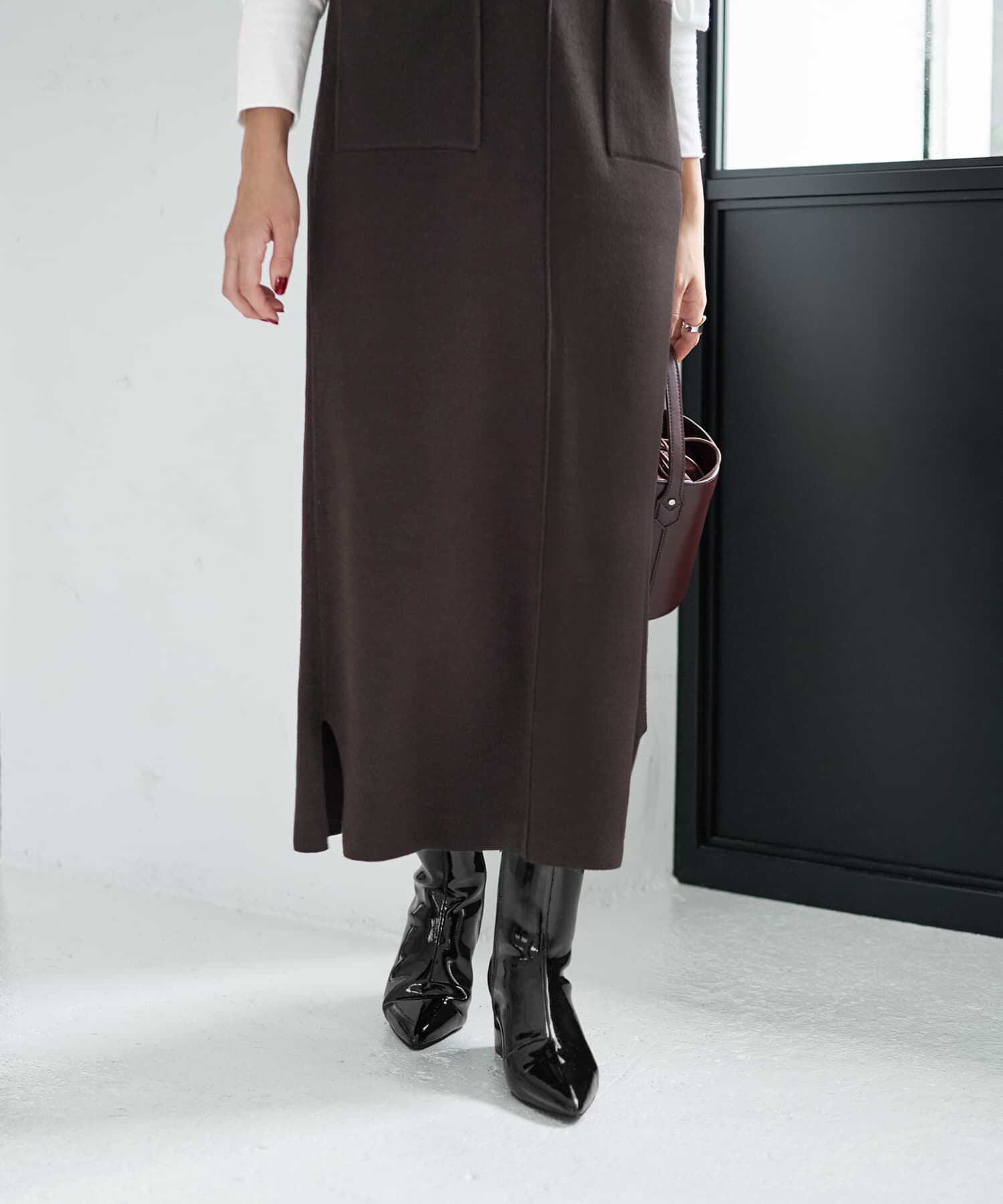 STYLE DELI「３シーズンコットン混紡◆ポケットジャンパースカート」|ジャンパースカート|