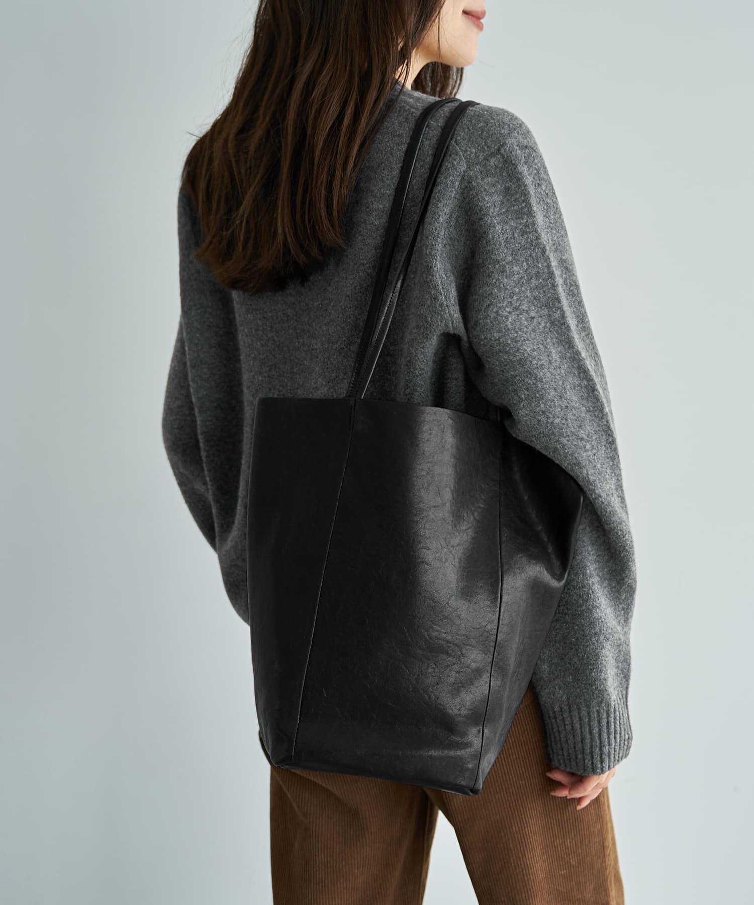 STYLE DELI「本革切りっぱなしバケツトートバッグ」|トートバッグ|