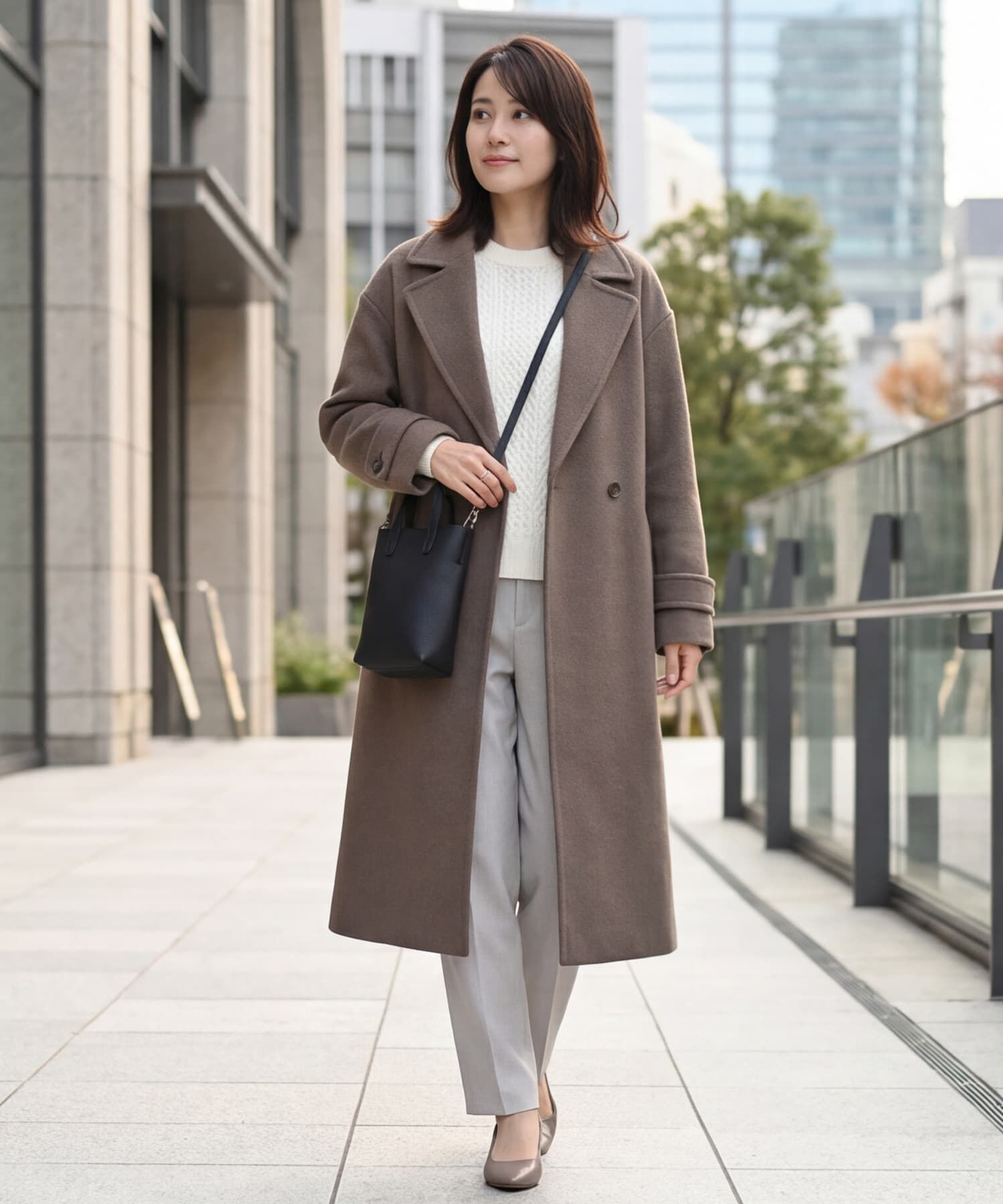 STYLE DELI「【DELI by】リアルレザーミニマルスクエアショルダーバッグ」|ショルダー・メッセンジャー|