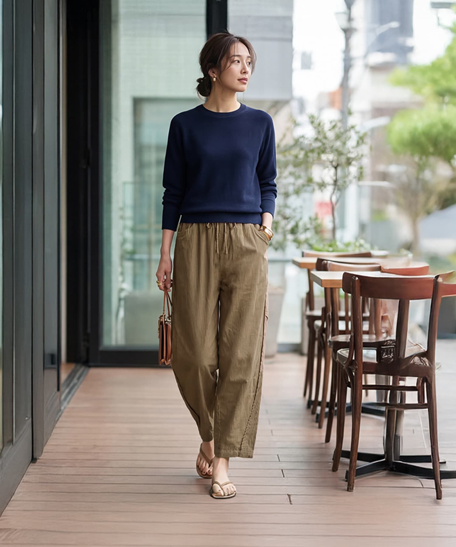 STYLE DELI「【DELI by】ストライプ柄サマーリラックスパンツ」|その他|