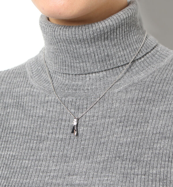 JUPITER「【SV925】タイリボンモチーフネックレス/ペア/シルバー」|ネックレス|