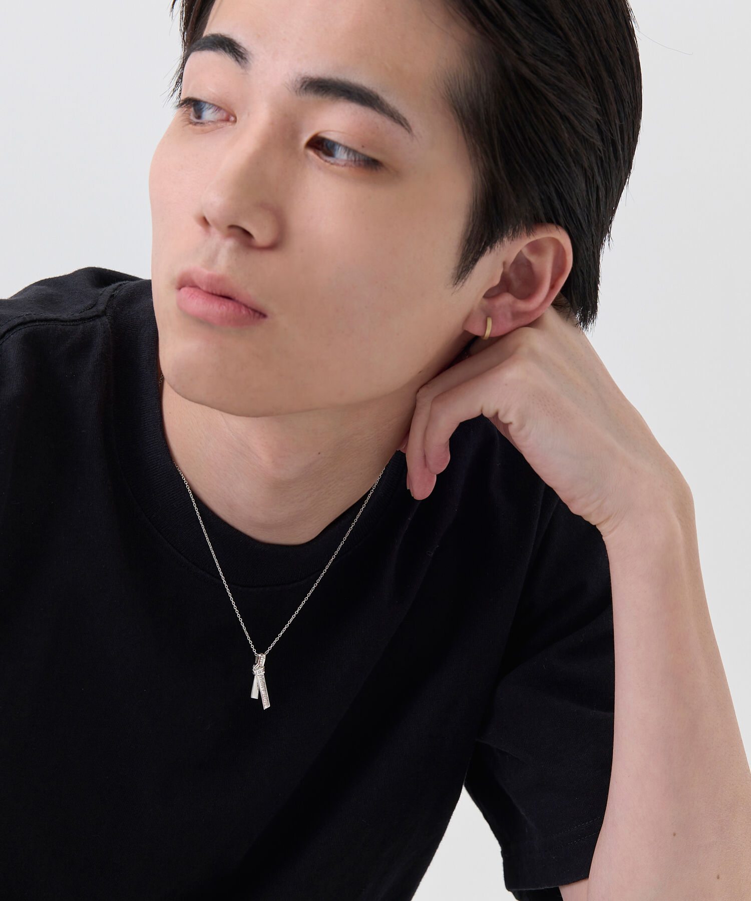 JUPITER「【SV925】タイリボンモチーフネックレス/ペア/シルバー」|ネックレス|