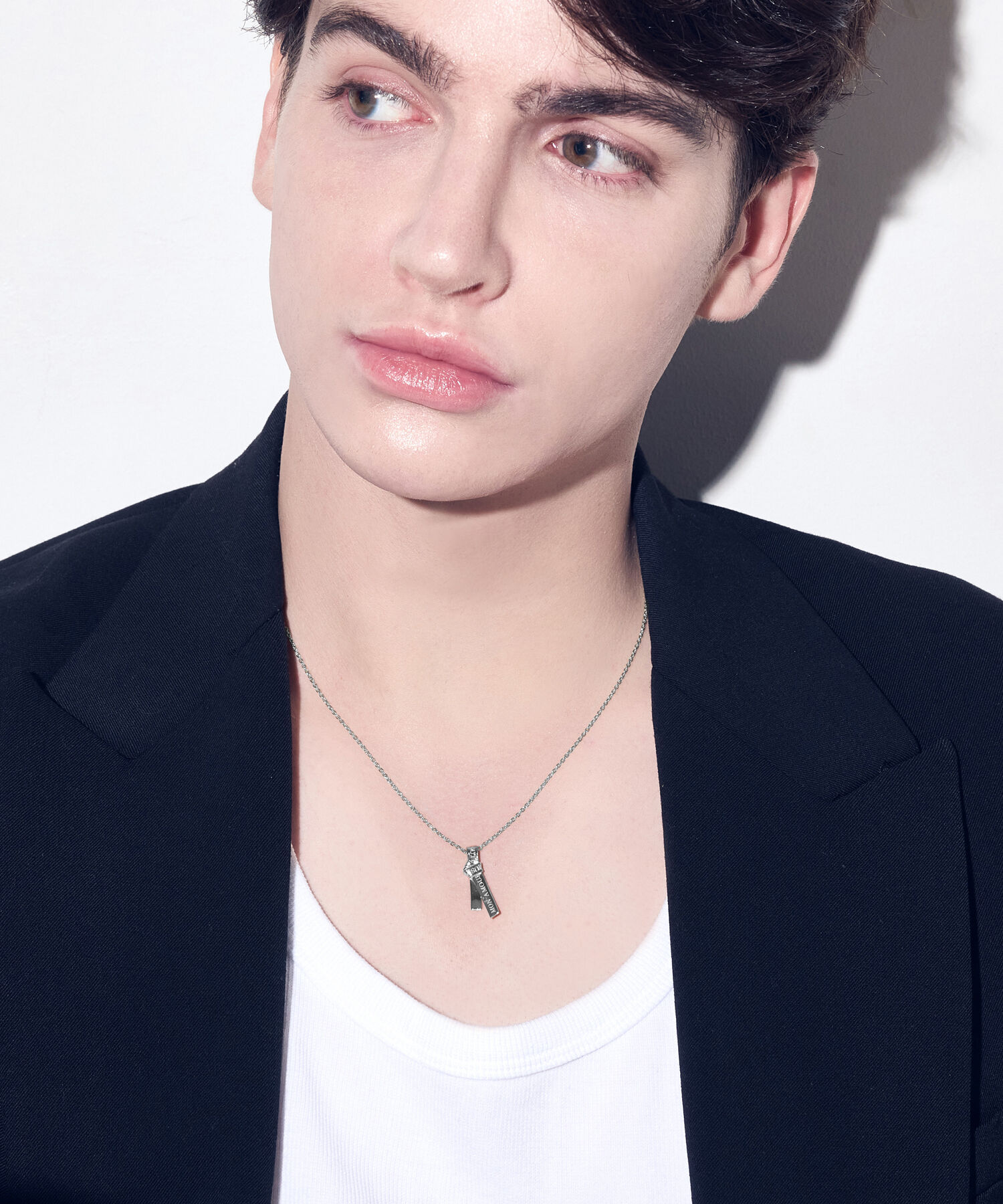 JUPITER「【SV925】タイリボンモチーフネックレス/ペア/シルバー」|ネックレス|