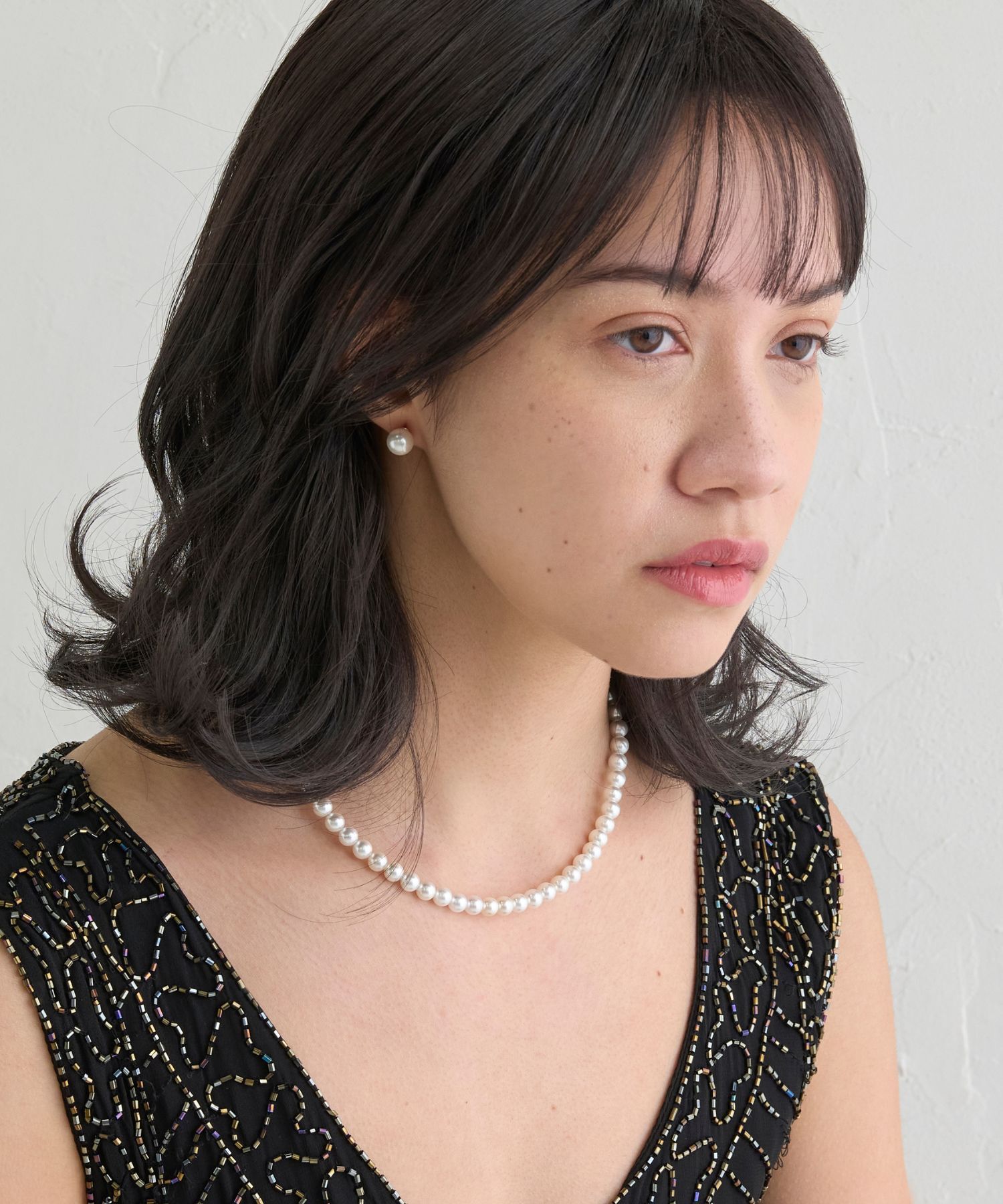 JUPITER「【国産貝パール】フォーマルパールネックレス＆ピアスセット」|ネックレス|