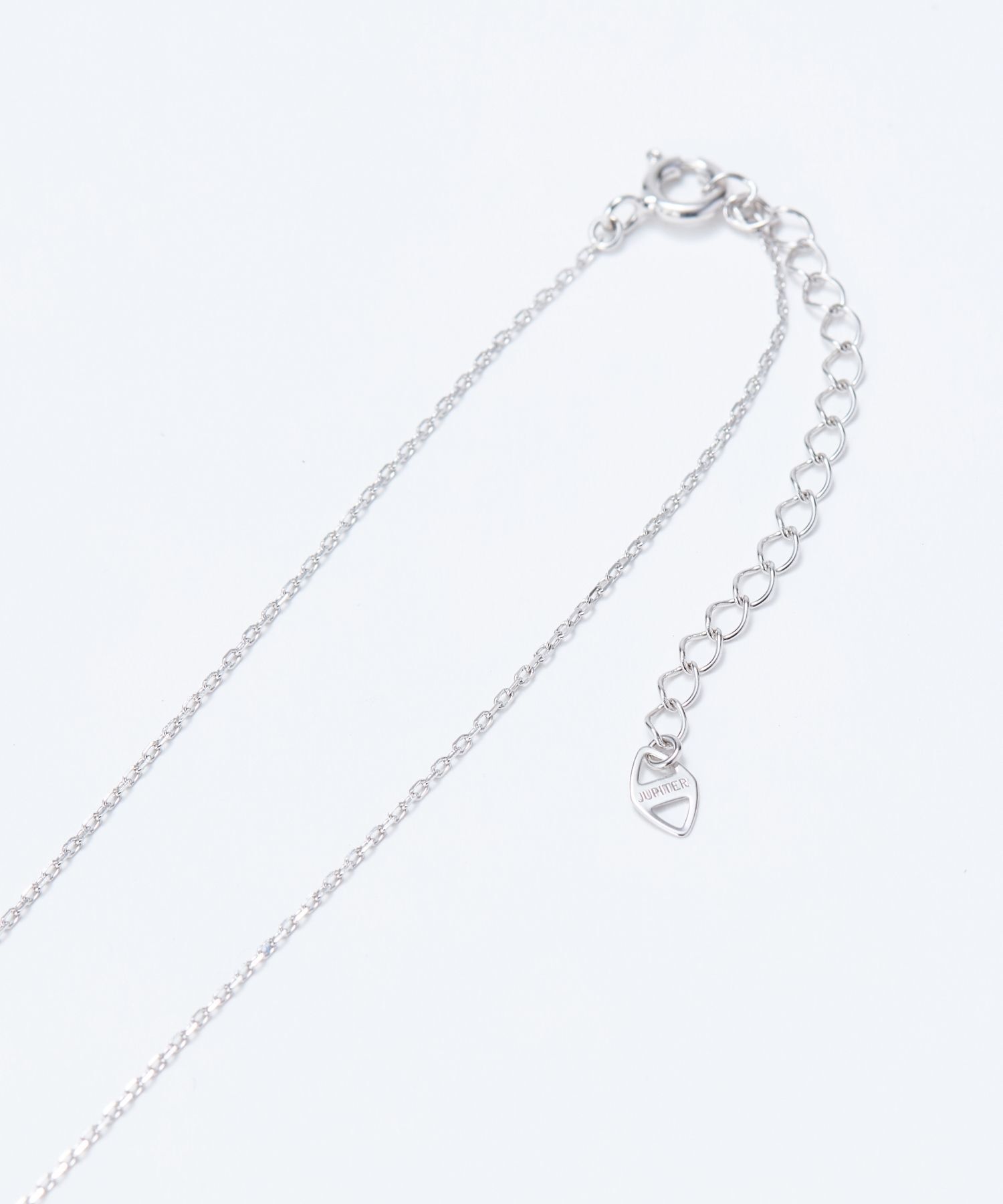 JUPITER「【SV】バテイダイヤモンドネックレス<全長約40+6cm>/金属アレルギー対応」|ネックレス|