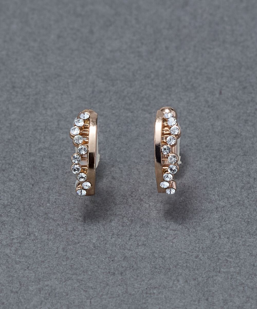 Phoebe「【金属アレルギー対応】【痛くないシリーズ】ミルキーウェイライトフィットイヤリング　ローズゴールド」|イヤリング|ローズゴールド