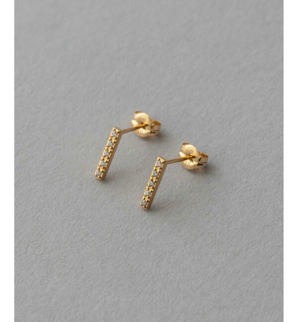 ete「ビジュー バー ピアス」|ピアス|