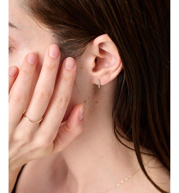 ete「ビジュー バー ピアス」|ピアス|