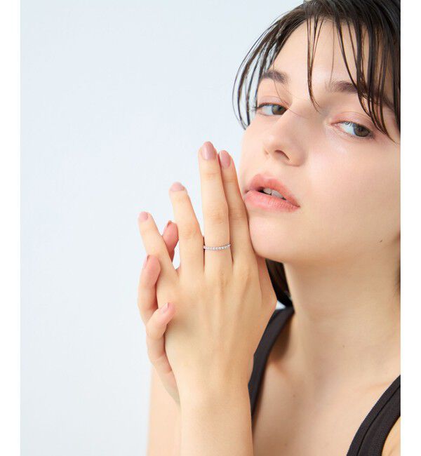 ete「[ラインストーン] チェーンリング」|リング|