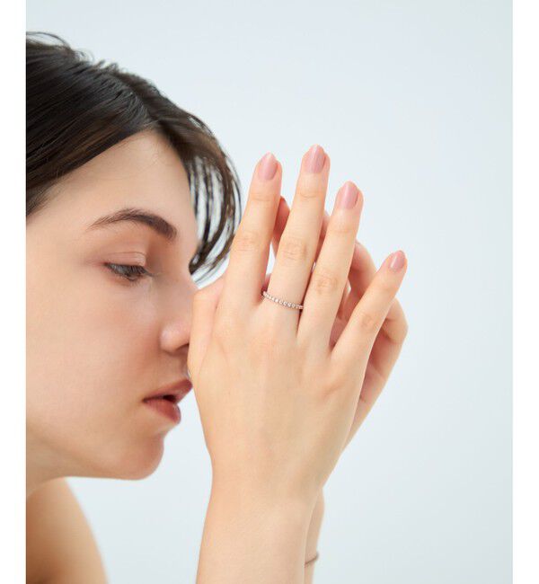 ete「[ラインストーン] チェーンリング」|リング|