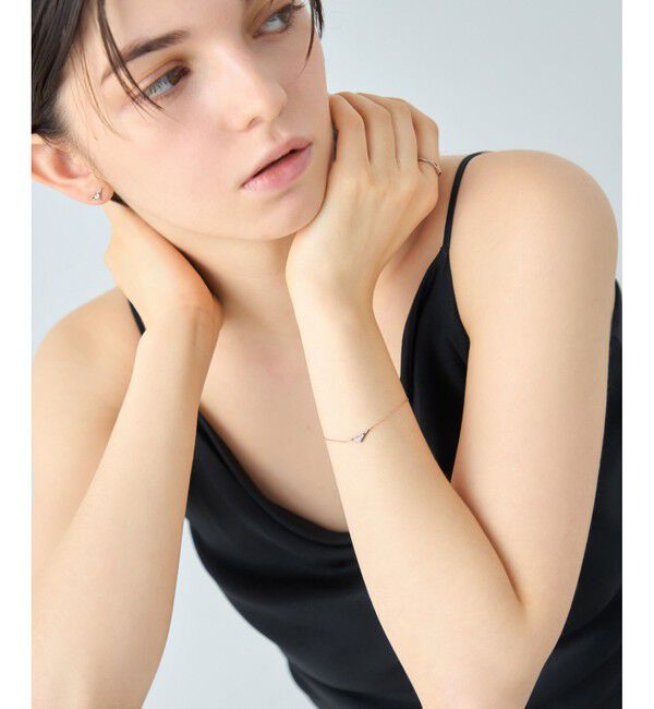 ete「[ムーンリット] K18MPG ダイヤモンド ブレスレット」|ブレスレット・バングル|