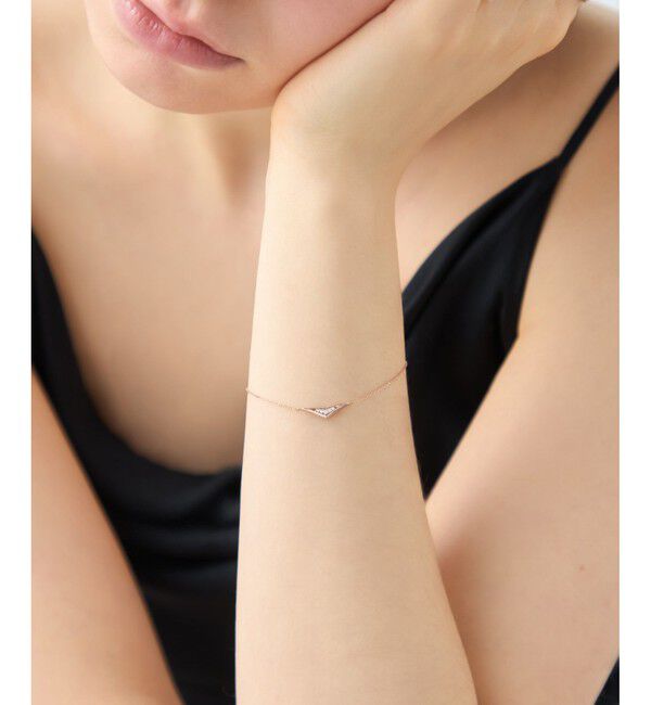 ete「[ムーンリット] K18MPG ダイヤモンド ブレスレット」|ブレスレット・バングル|