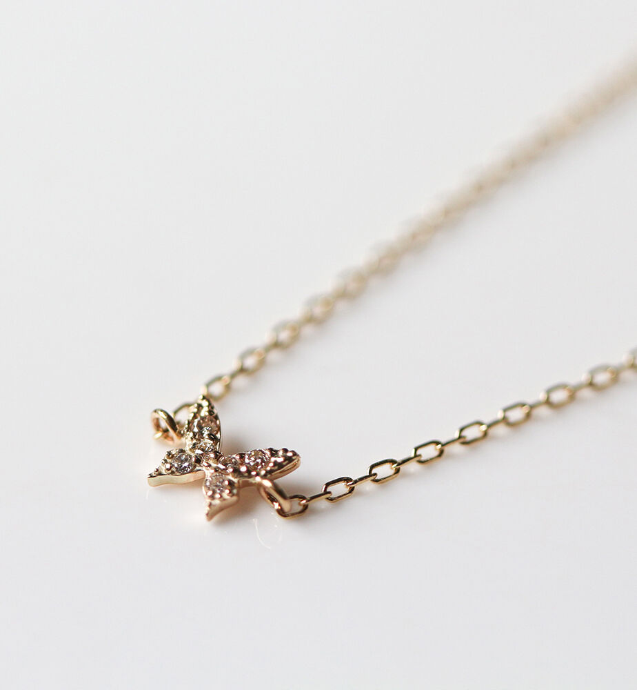  「ダイヤモンド バタフライ ブレスレット | K10YG」|ブレスレット・バングル|