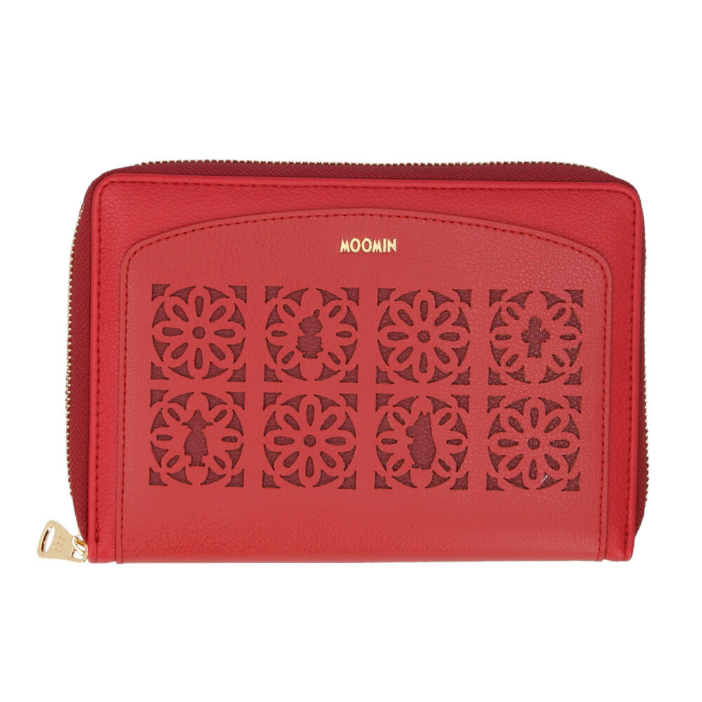 BACKYARD FAMILY「ムーミン グッズ RMPS-04 通販 マルチケース 母子手帳ケース 通帳ケース パスポートケース」|名刺入れ・カードケース|レッド1