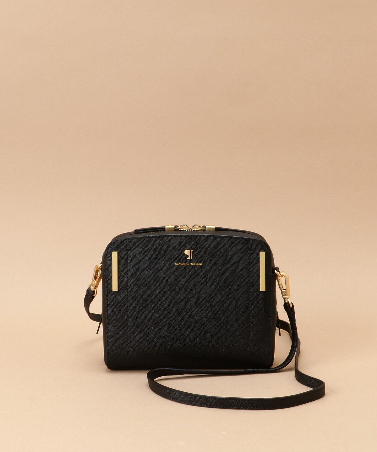 Samantha Thavasa「Pomme d'espoir ポムディスポワール ワンカラーショルダーバッグ」|ショルダー・メッセンジャー|ブラック