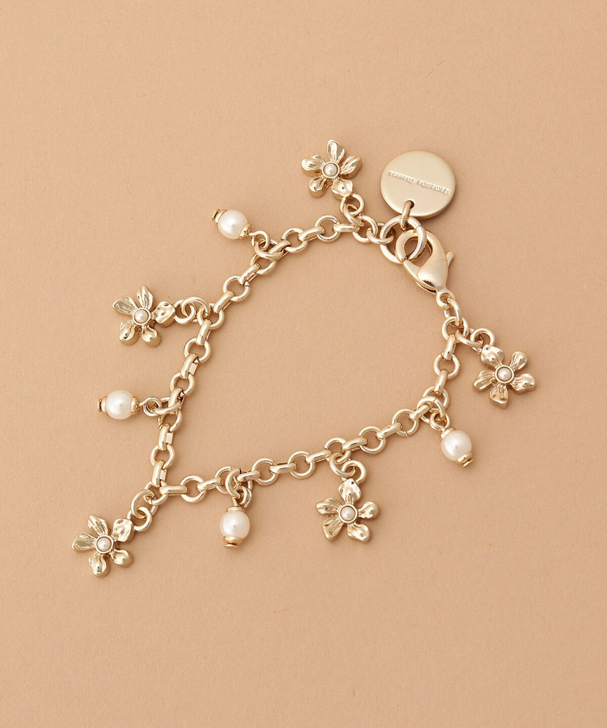 Samantha Thavasa「ゴールドフラワーバッグチャーム」|チャーム・キーホルダー|ゴールド