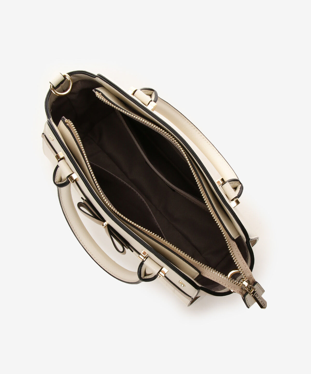 Samantha Vega「バイカラーアクセントリボンハンドバッグ」|ハンドバッグ|