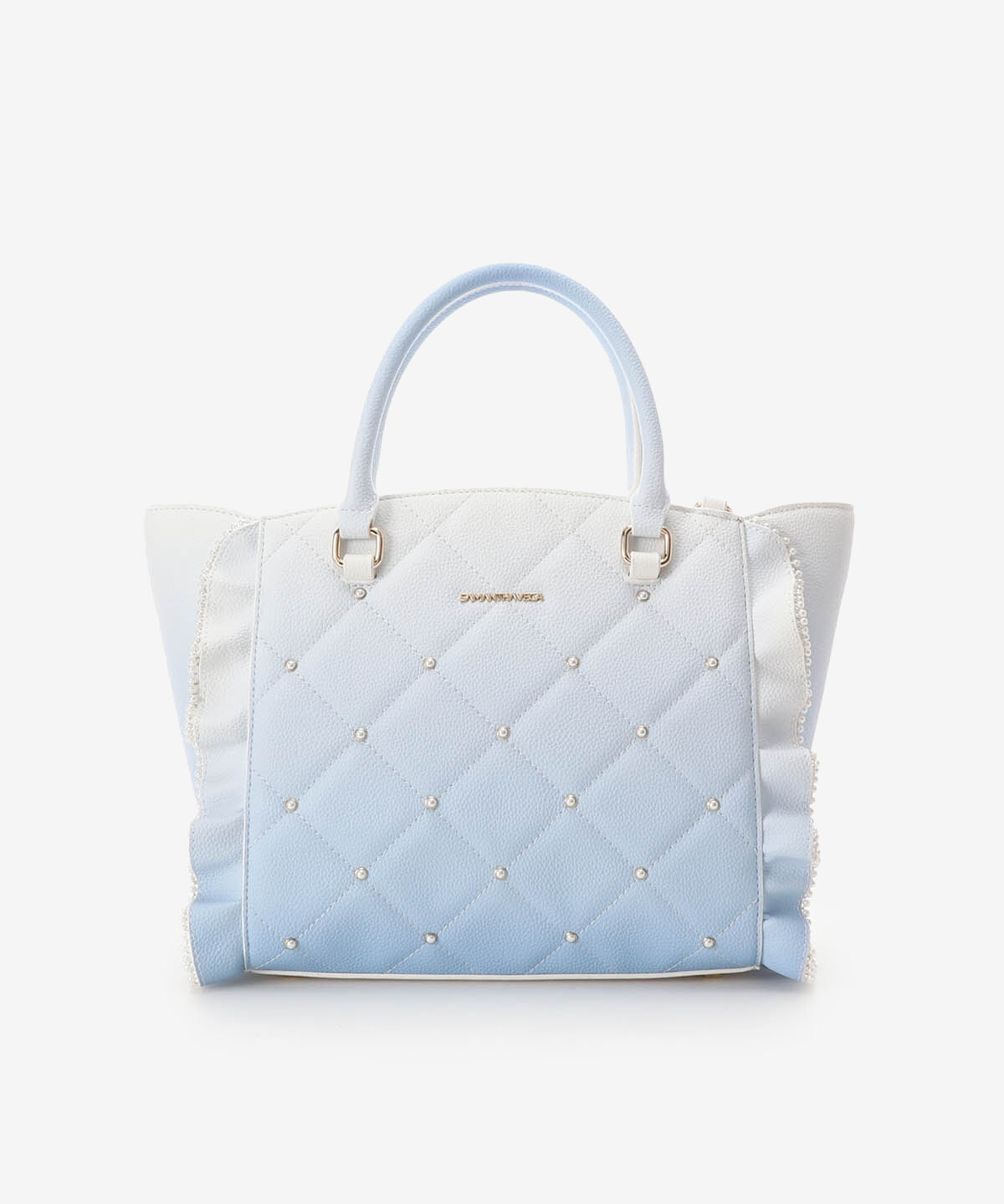 Samantha Vega「グラデーションパールフラッター（小）」|ハンドバッグ|ライトブルー