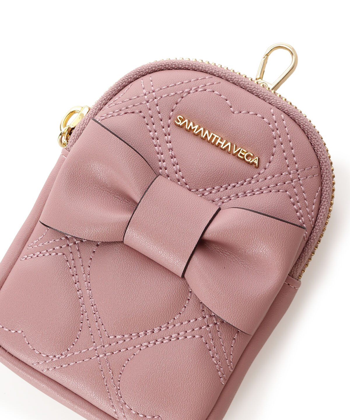 Samantha Vega「ハートキルトポーチ型チャーム」|ポーチ|