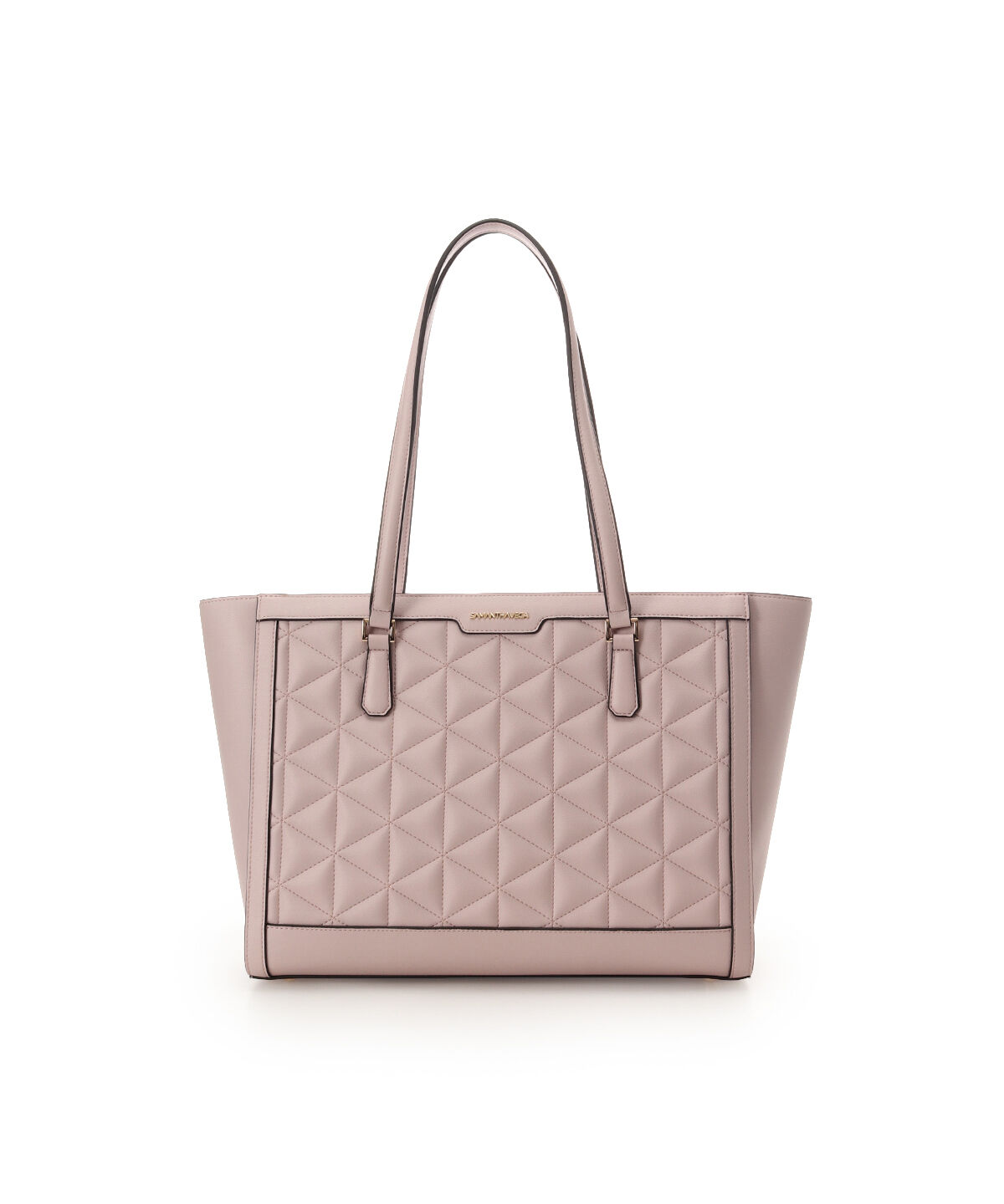 Samantha Vega「キルティングフェイクレザートートバッグ」|トートバッグ|ﾋﾟﾝｸﾍﾞｰｼﾞｭ