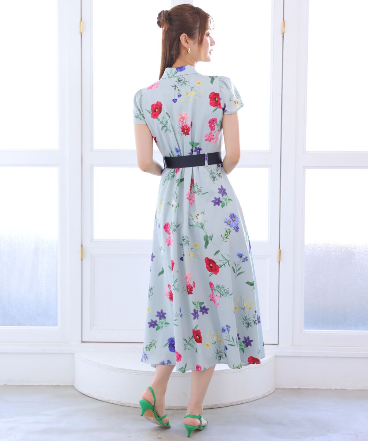 アンドクチュール「ボタニカルガーデンシャツワンピース」|ワンピース|