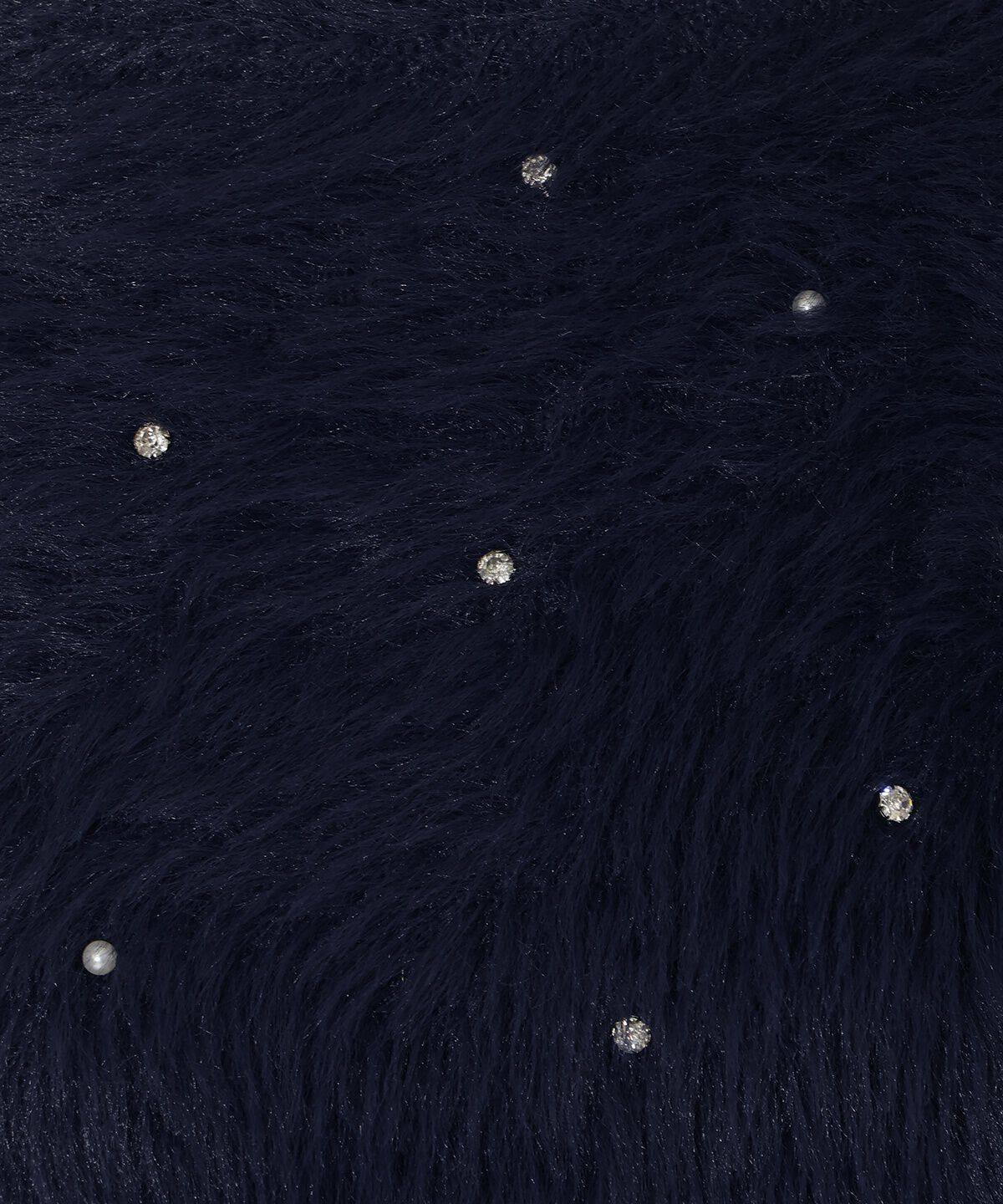 アンドクチュール「ビジューフェザーニットプルオーバー」|ニット・セーター|