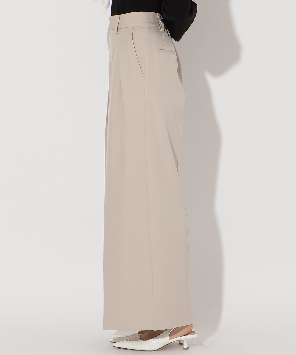 アンドクチュール「タックワイドパンツ」|その他|