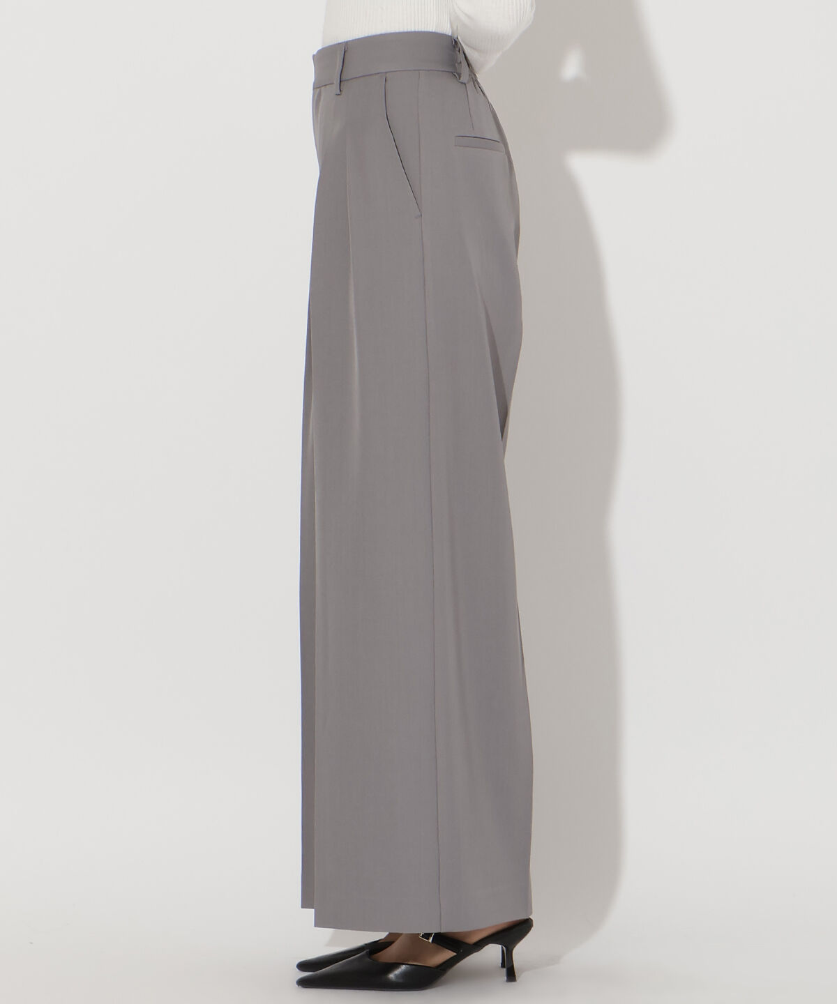 アンドクチュール「タックワイドパンツ」|その他|